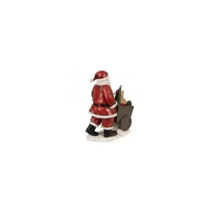 Clayre&eef Natale>Babbo con Regali e Cagnolino 12x8x15cm