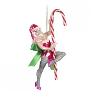 Goodwill Natale>Babbo Drag Queen in Vetro 17CM