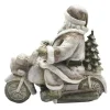 Clayre&eef Natale>Babbo Natale su Motocicletta  13x13 cm