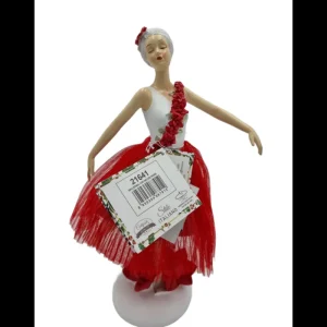 Preziosa Luxury Home Christmas Natale>Ballerina in Tulle Rosso: Decorazione Elegante per Casa