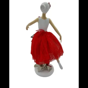 Preziosa Luxury Home Christmas Natale>Ballerina in Tulle Rosso: Decorazione Elegante per Casa