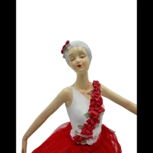 Preziosa Luxury Home Christmas Natale>Ballerina in Tulle Rosso: Decorazione Elegante per Casa