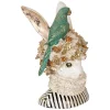 Clayre&eef Pasqua>Busto coniglio con Pappagallo 23x21x35 cm