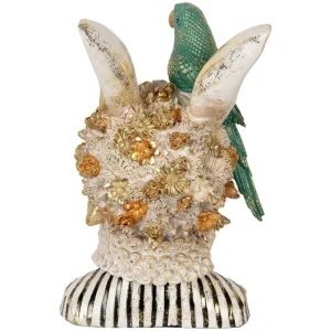 Clayre&eef Pasqua>Busto coniglio con Pappagallo 23x21x35 cm