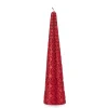 Fade Natale>Candles nora red cono cm.30