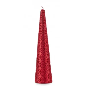 Fade Natale>Candles nora red cono cm.30