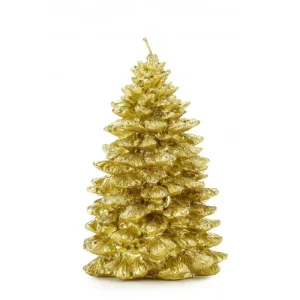 Fade Natale>Candles xmastree oro cm.19