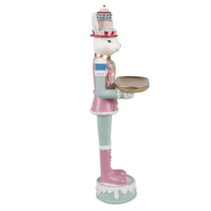 Clayre&eef Pasqua>Candy Coniglio con Vassoio 9x8x25 cm