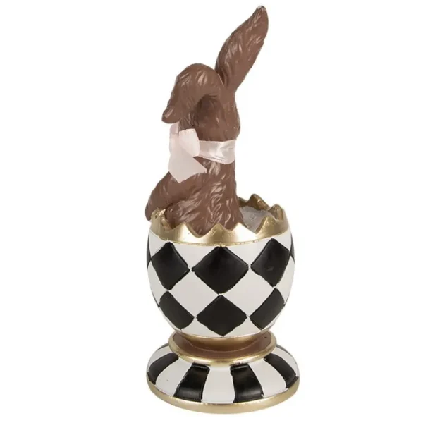 Clayre&eef Pasqua>Chocolate coniglio nell'uovo 8x7x19 cm