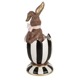 Clayre&eef Pasqua>Chocolate Coniglio nell'uovo Ø 8x19 cm