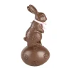 Clayre&eef Pasqua>Chocolate coniglio su uovo 12x10x25 cm