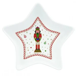 EasyLife Natale>Ciotola a stella Ø 15 h 5 cm in porc.in color box NUTCRACKER TWIST