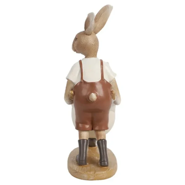 Clayre&eef Pasqua>Conigli con Carriola 15x7x21 cm