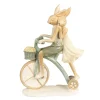 Clayre&eef Pasqua>Conigli in bicicletta 16x7x23 cm