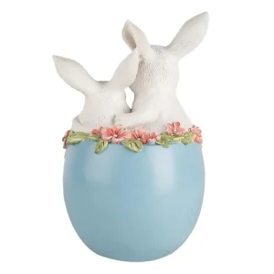 Clayre&eef Pasqua>Conigli  in uovo 13x12x21 cm