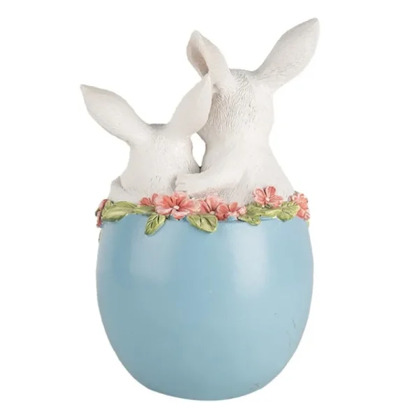 Clayre&eef Pasqua>Conigli  in uovo 13x12x21 cm