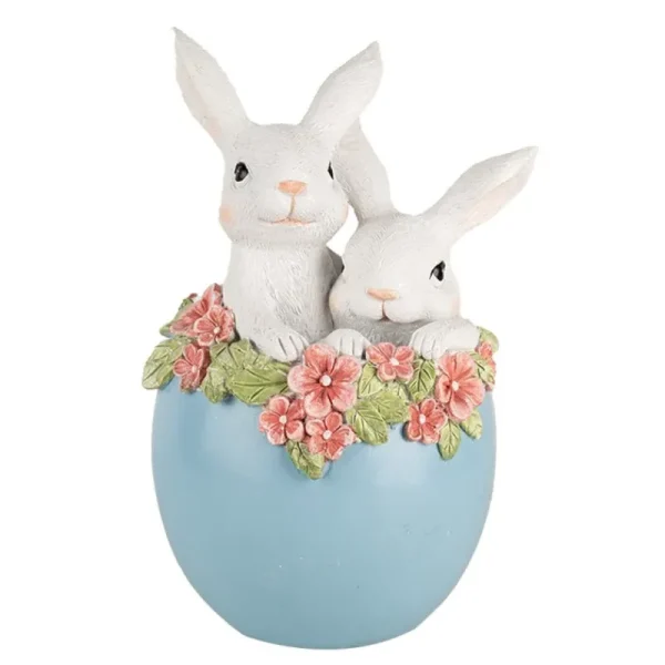 Clayre&eef Pasqua>Conigli  in uovo 13x12x21 cm