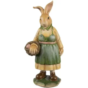 Clayre&eef Pasqua>Coniglia con Cesta 9x7x20 cm