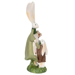 Clayre&eef Pasqua>Coniglia con Figlio 10x7x25 cm