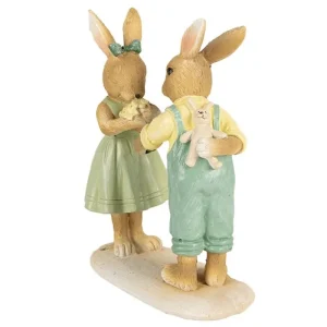 Clayre&eef Pasqua>Coniglieti con regalo 11x5x14 cm