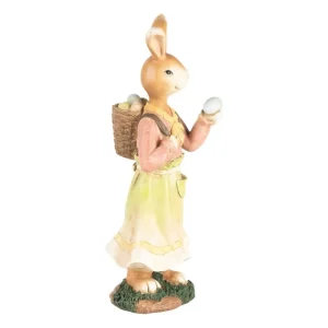 Clayre&eef Pasqua>Coniglietta con Cesta 13x13x33 cm