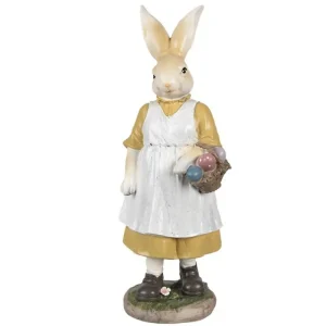 Clayre&eef Pasqua>Coniglietta con Uova 14x11x38cm