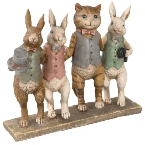 Clayre&eef Pasqua>Coniglietti a Passeggio con Gattino