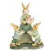 Clayre&eef Pasqua>Coniglietti con mamma 12x8x15 cm