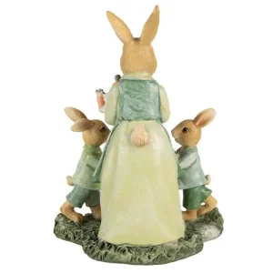 Clayre&eef Pasqua>Coniglietti con mamma 12x8x15 cm