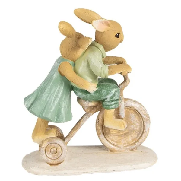 Clayre&eef Pasqua>Coniglietti in Bici 12x6x14 cm