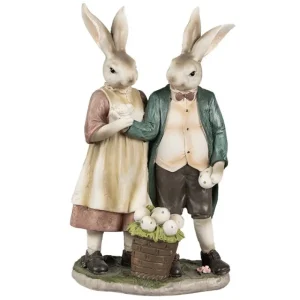 Clayre&eef Pasqua>Coniglietti Innamorati 15x8x26cm