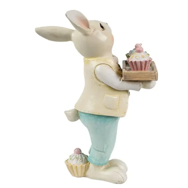 Clayre&eef Pasqua>Coniglietto con cupcake 11x6x16 cm