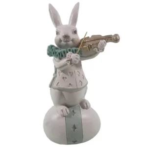 Clayre&eef Pasqua>Coniglietto con Violino 8x7x17cm