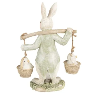 Clayre&eef Pasqua>Coniglio con Ceste 12x7x17 cm