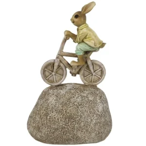 Clayre & Eef Pasqua>Coniglio Su Bici: Decorazioni Casa Uniche e Regali