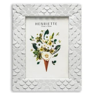 Henriette Cornici>Cornice Ventagli Bianca 19x24(13x18) Ostuni