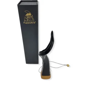 Pupazzaria Corni Napoletani>Corno Tyche Nero e Oro 13cm