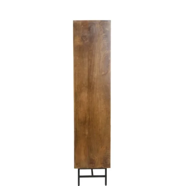 Light And Living Complementi>Credenza 100x40x180 cm DUBAKU legno marrone scuro