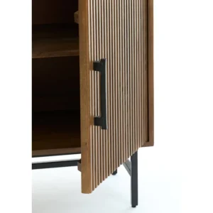 Light And Living Complementi>Credenza 100x40x180 cm DUBAKU legno marrone scuro