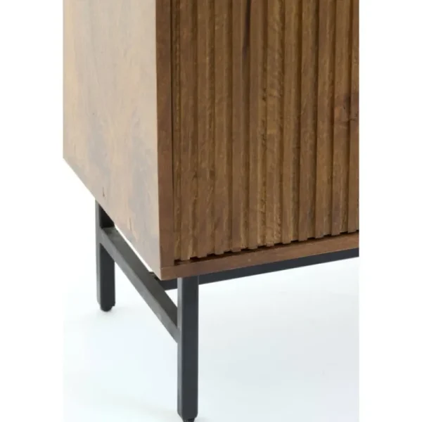 Light And Living Complementi>Credenza 100x40x180 cm DUBAKU legno marrone scuro