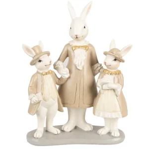 Clayre&eef Pasqua>Famiglia di coniglietti 16x8x21 cm