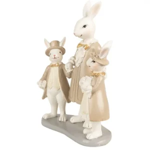 Clayre&eef Pasqua>Famiglia di coniglietti 16x8x21 cm