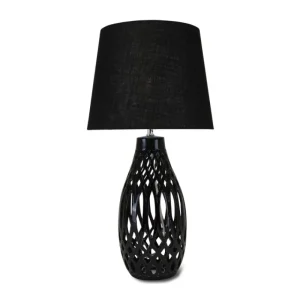 Henriette Illuminazione>Lampada Nera ø36 H.70cm. Fusion