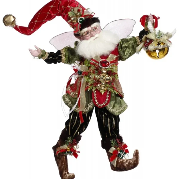 Mark Roberts Natale>MED XMAS BELLS SANTA FAIRY CM 37 Limited Ed.