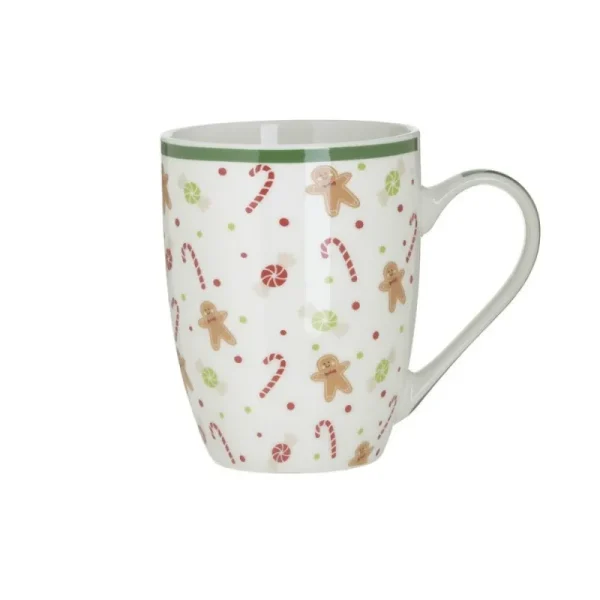 Inart Natale>Mug in Porcellana 340ml: Design Unico per la Tua Casa