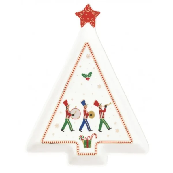 EasyLife Natale>Piatto a forma abete 21x16 cm Polar Express