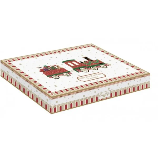 EasyLife Natale>Piatto a forma treno 25x15 cm Polar Express