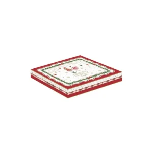 EasyLife Natale>Piatto forma abete di natale 28,5x21,5 cm MAGIE DE NOEL