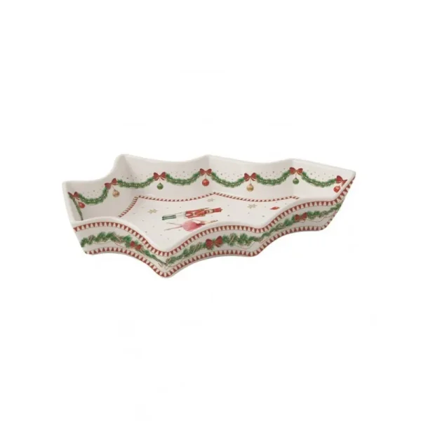 EasyLife Natale>Piatto forma abete di natale 28,5x21,5 cm MAGIE DE NOEL