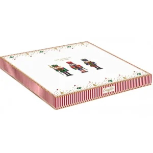 EasyLife Natale>Piatto torta Ø 32 cm c/paletta Nutcracker